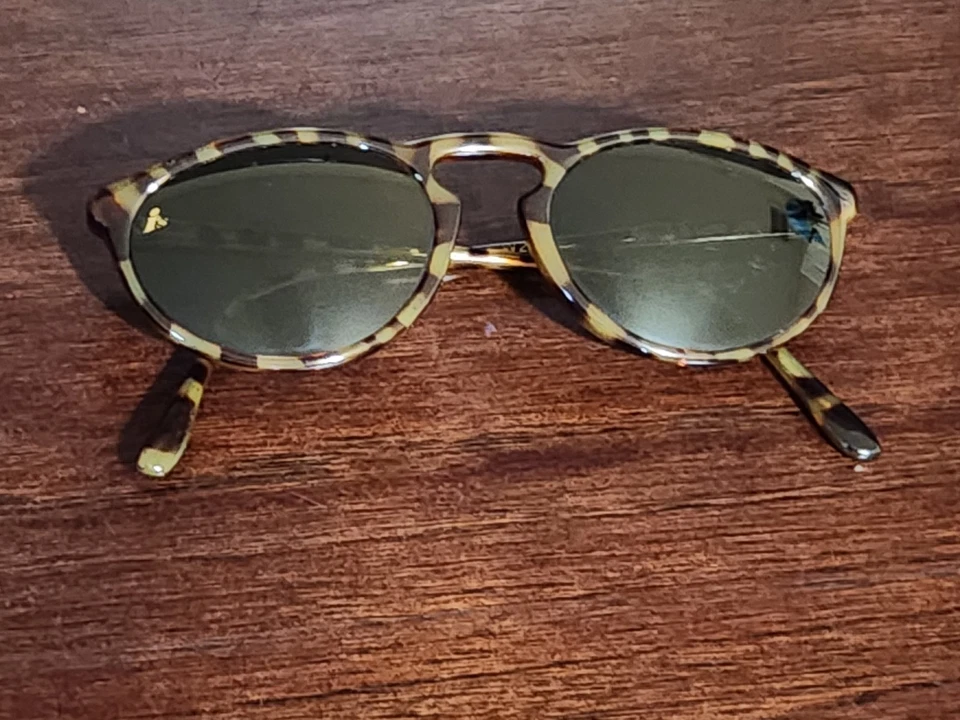 复古 1990 年代 Bausch & Lomb I's W2068 太阳镜哈瓦那玳瑁玻璃镜片 — 第 4/4 张图片