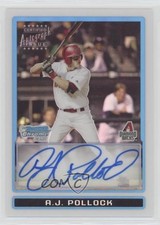 2009 Bowman Draft Prospects Chrome Refractor /500 AJ Pollock #BDPP82 Auto 0bs7