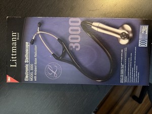 3M Littmann Electronic Stethoscope 3000 Ambient Noise Reduction Cardiology