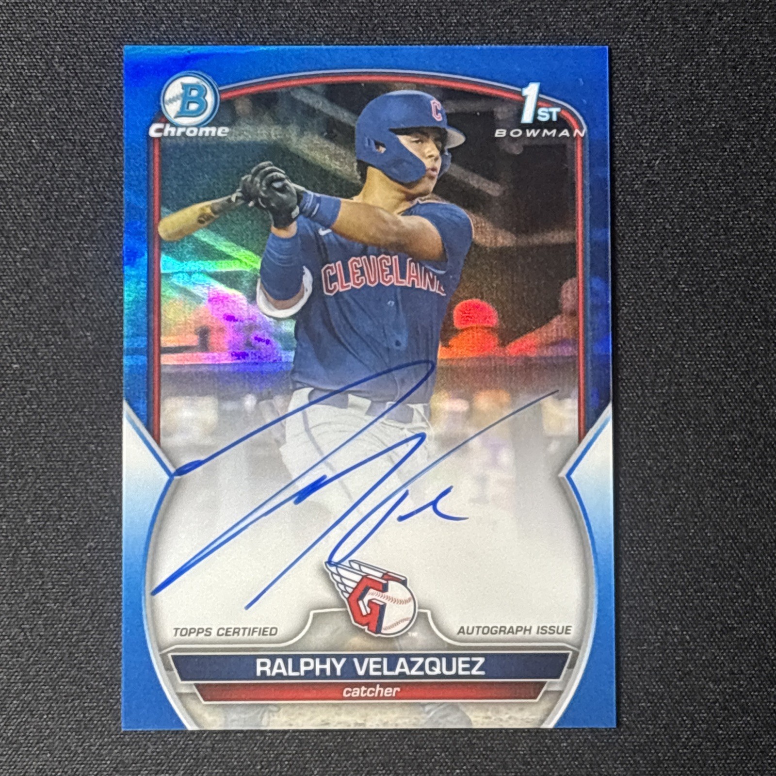 2023 Bowman Chrome 1st Ralphy Velazquez Auto /150 Blue Refractor CDA-RV