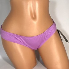 Nike Essential Bikini Bottom Swoosh Logo Women's Cheeky Large Fuchsia Glow