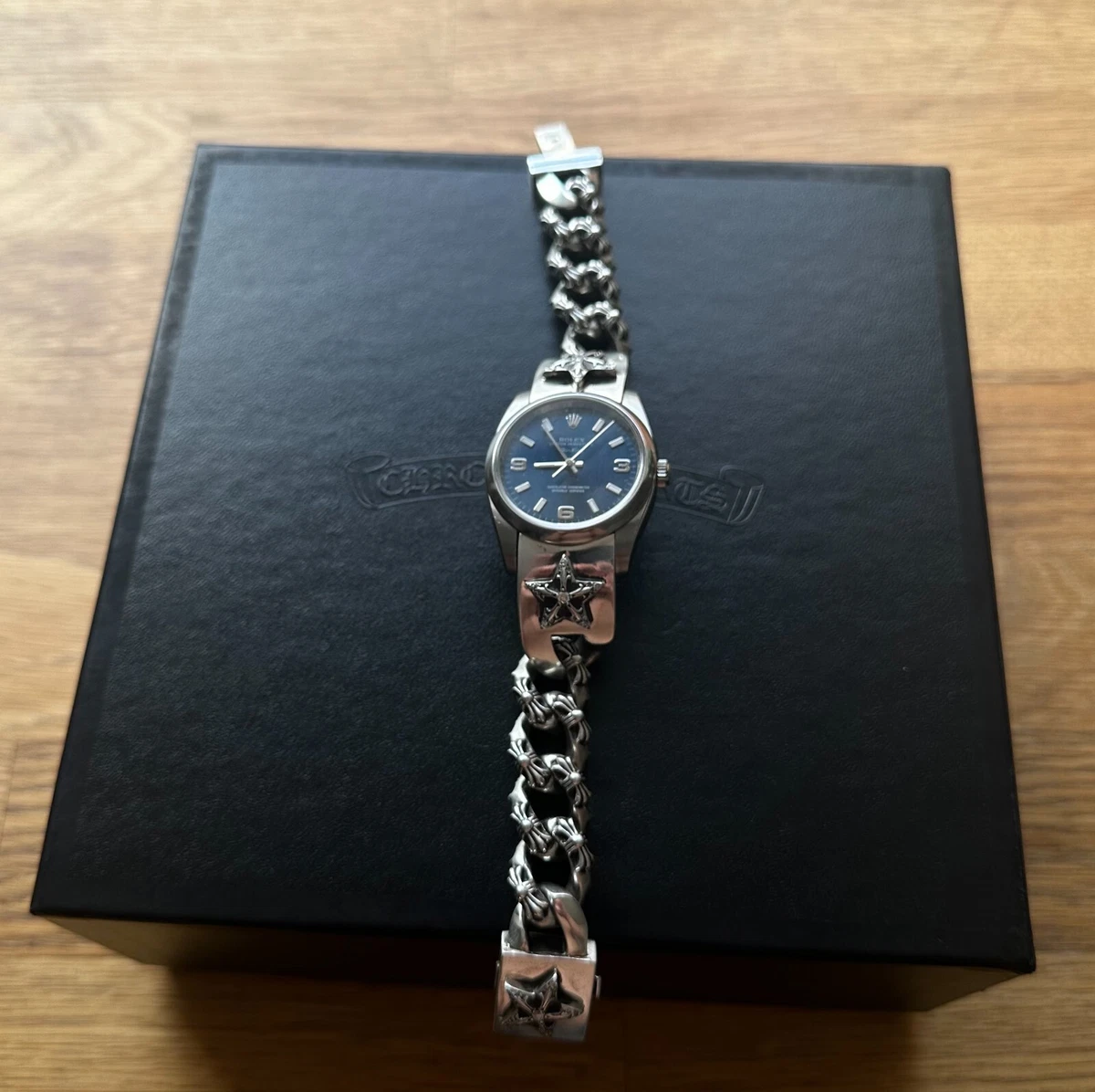 Chrome Hearts Rolex Air King Perpetual Blue Face 34mm (Ships Fast)