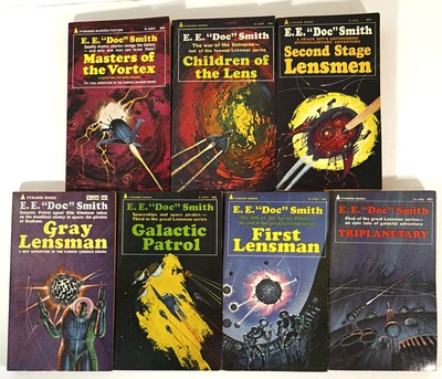 Complete Set of 7 Lensman Series by EE 'Doc' Smith 1967-1968 Softcovers