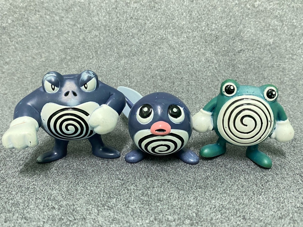アメリカ購入品 綺麗 Poliwrath Poliwag Poliwhirl Poliwrath 01 Pokemon Figure Nintendo Tomy