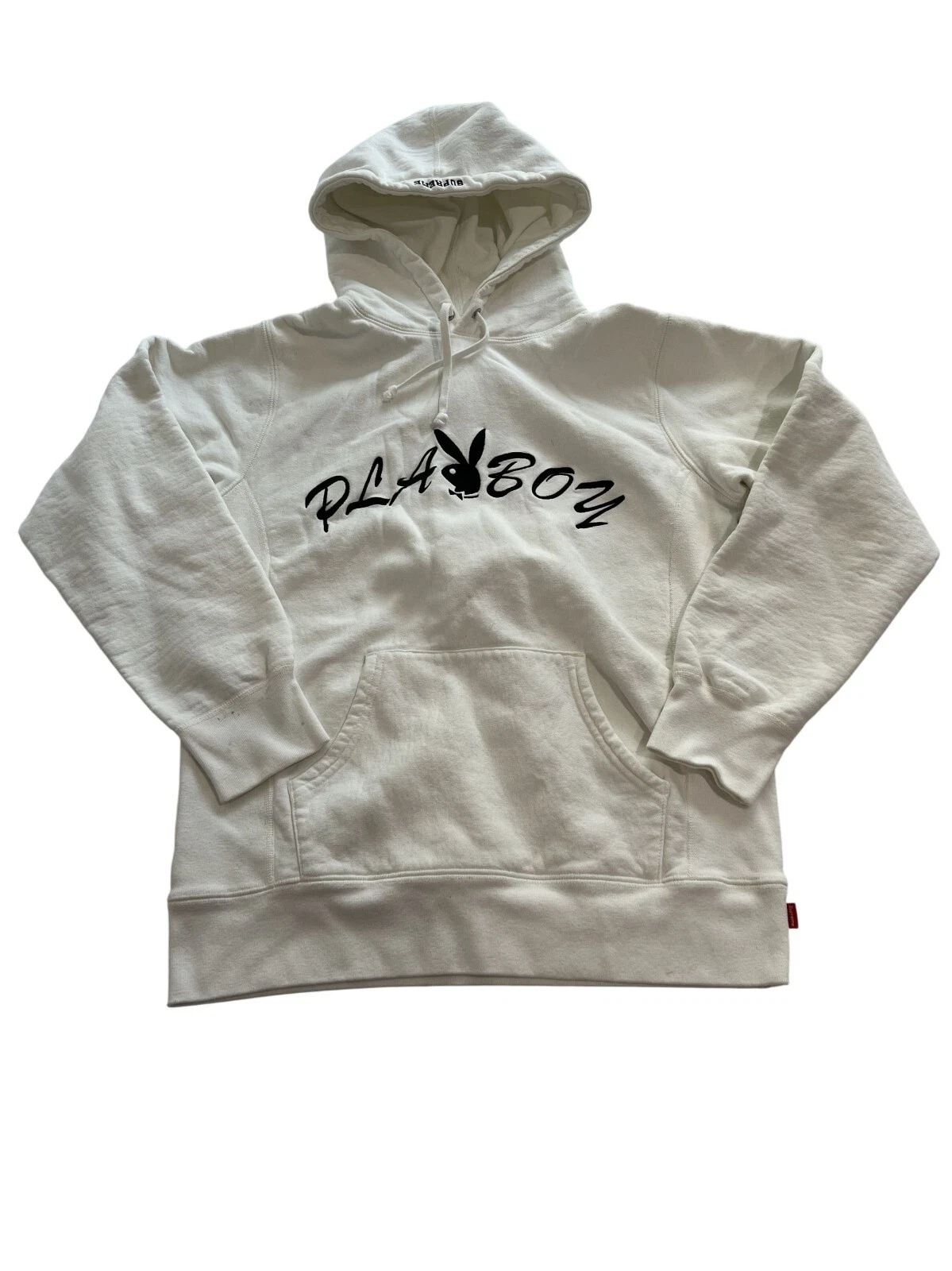 Sweat à capuche Supreme Playboy blanc