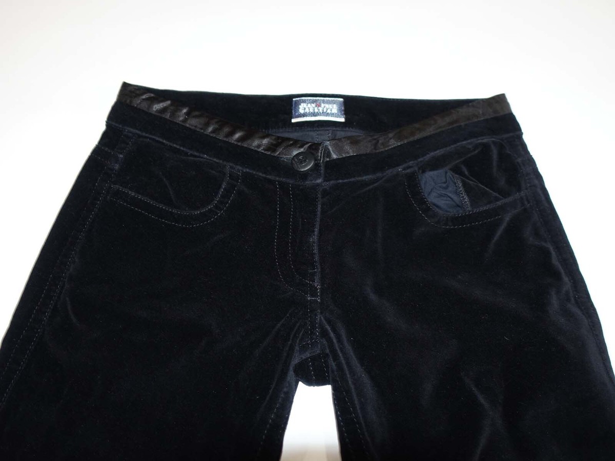 Jean Paul Gaultier Women's Velvet Low Rise Pants Size 27 NWT Jean Paul Gaultier Women's Velvet Low Rise Pants Size 27 NWT