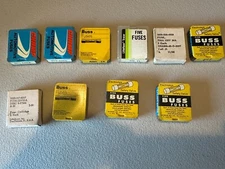 Buss Glass and Ceramic Automobile or low voltage Fuse Lot