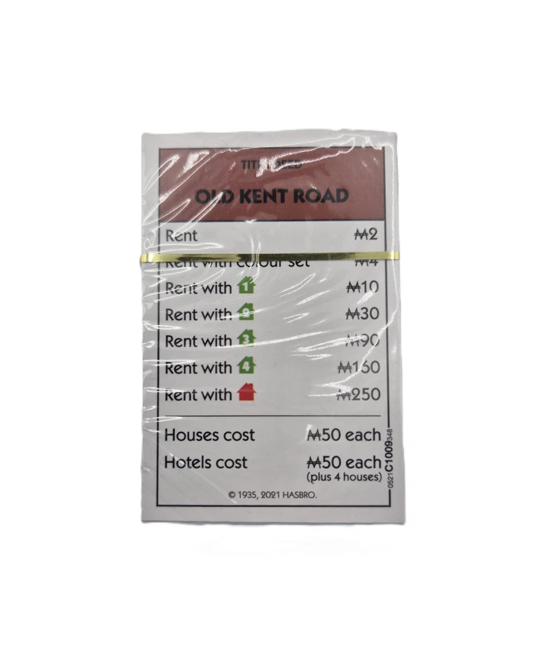 Monopoly Property Cards Community Chest Chance Hasbro Title Deeds 2021 - 2025 - Image 2 of 4