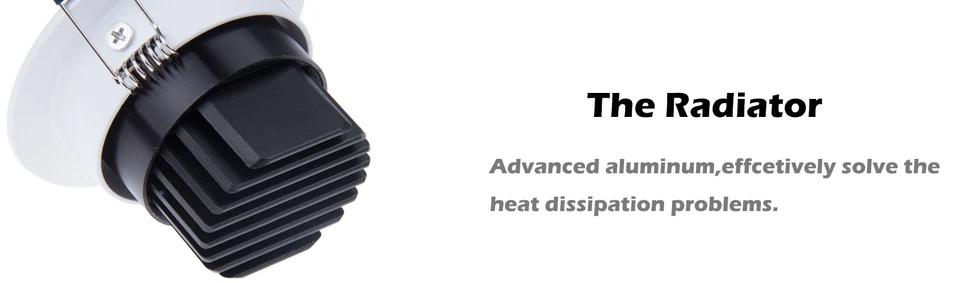 Dimmable 6W 9W 12W 15W  LED Recessed Ceiling Downlight COB Spot Light Bulb Kits  - Image 3 of 4