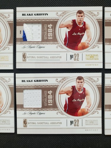 2010-11 BLAKE GRIFFIN NATIONAL TREASURES CENTURY PLATINUM GOLD SP PATCH LOT (6)! - Picture 4 of 12