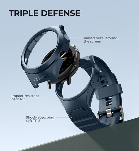 Dexnor do Samsung Galaxy Watch Active 2 Band 44mm Zatrzask Wytrzymały odporny na wstrząsy - Zdjęcie 26 z 59