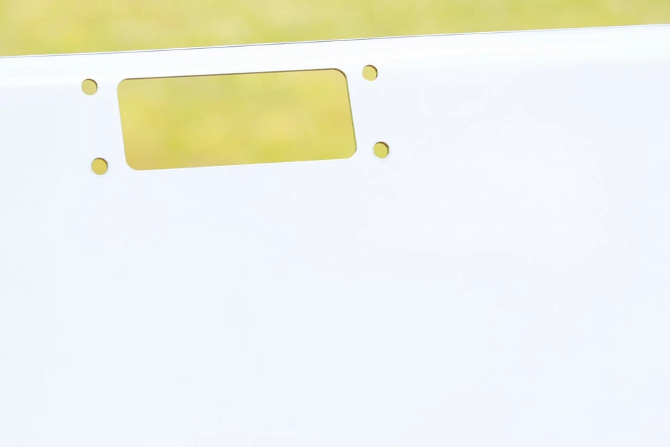 Peterbilt 352/359 Cromo Parachoques Cuadrado, Calibre 7 Acero, Placas de Respaldo EE. UU. Foto 2 de 4