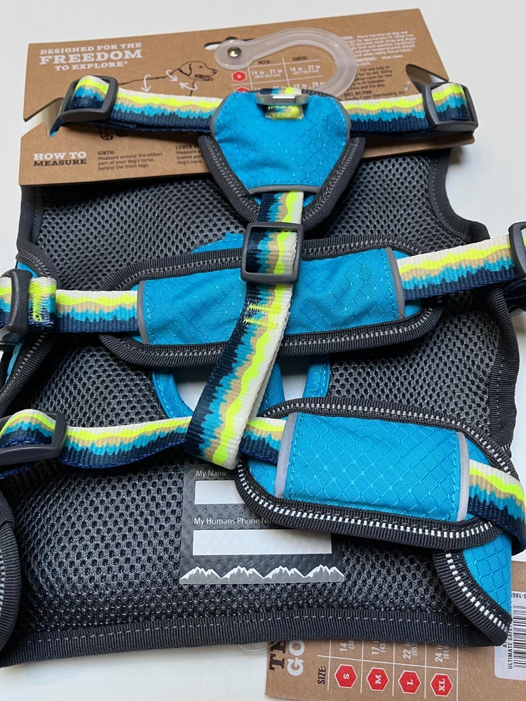 Dog Harness Blue High Visibility security Harness by Arcadia Trail