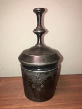 Antique goblet chalice strawberry motif