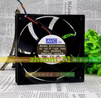 1PC AVC 12025 12cm DATA1225B2G 12V 1.02A 4-Pin Case radiator cooling ...