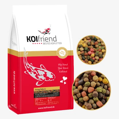 Koifutter 15 kg Living Colours 10 Sorten Mix 3mm 6mm Fischfutter Teich Fisch Koi