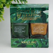 Nails. INC Don't Stop Be-Leafing Plant Based Nail Polish Palms in The Air / Grow