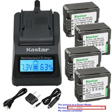 Kastar Battery LCD Fast Charger for Panasonic VW-VBG070 VW-VBG070-K VW-VBG070PPK