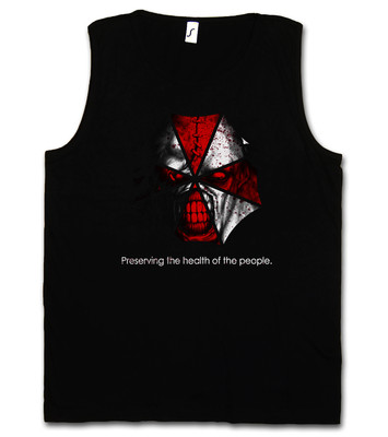 NEMESIS UMBRELLA TANK TOP GYM VEST Resident Corporation Corp Evil Zombie Wesker