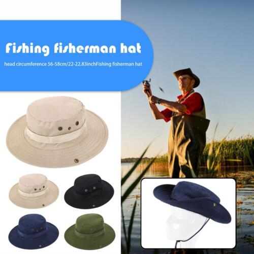 1Pcs Sun Hat Bucket Cargo Safari Bush Boonie Summer Woman's Hat Fishing 2024 - Afbeelding 1 van 13