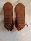 NEW WOMENS/GIRLS MINNETONKA SUEDE DOUBLE FRINGED BOOTIES SHOES SZ 4 CARMEL COLOR — photo 6