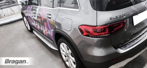 Running Boards Pair For Mercedes-Benz GLB 2020+ Side Steps Bars Car Accessories - Picture 2 of 3