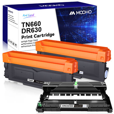 3PK Brother TN-660 Toner+1PK DR630 Drum For DCP-L2520DW - Foto 9