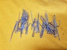 25 LONG GRABER NON-SEW ON No.997 DRAPERY CURTAIN HOOKS