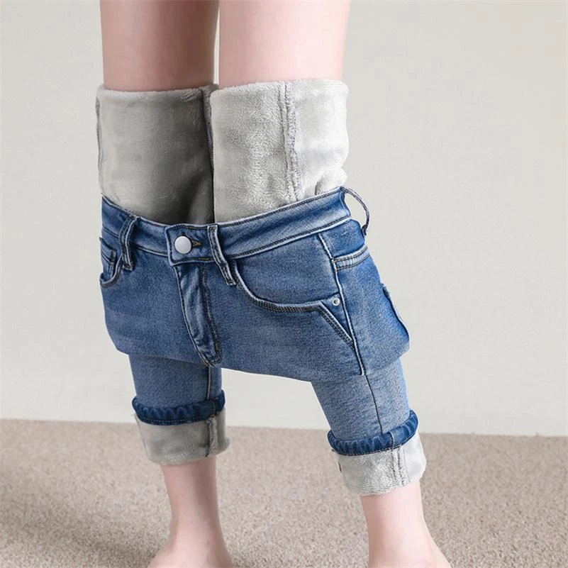 pantalones Vaqueros C lidos Para Mujer De Invierno Jeans Termicos New 50 New