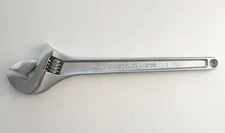 Crescent AC215BK 15" Tapered Handle Adjustable Wrench, Chrome Finish