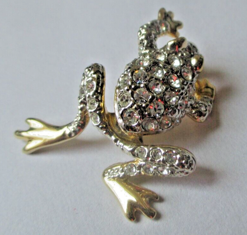 Broche Vintage éventail Articulé Or Avec Oiseaux - Bijou Ancien De Décoration