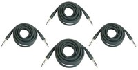 4 X Adam Hall K3BVV0300ECO 3 M Stereo 6,3 Mm Klinke Kabel Patchkabel Symmetrisch