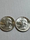 (2) 1964-D- 25C Washington Quarter BU Comes In Capsules To Keep From Scarches