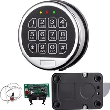 Gun Safe Lock Replacement Chrome Keypad Electronic Safe Lock With Swing Bolt