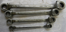 Truecraft 4pc Sae Double Box End Reversible Ratcheting Offset Wrench Set 6134