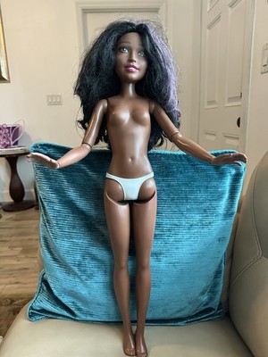 Barbie 28  AA Just Play Doll Black & Pink Hair