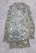 Original WWII or Korean War USMC Marines Frogskin Camo Tent Mosquito Netting Net