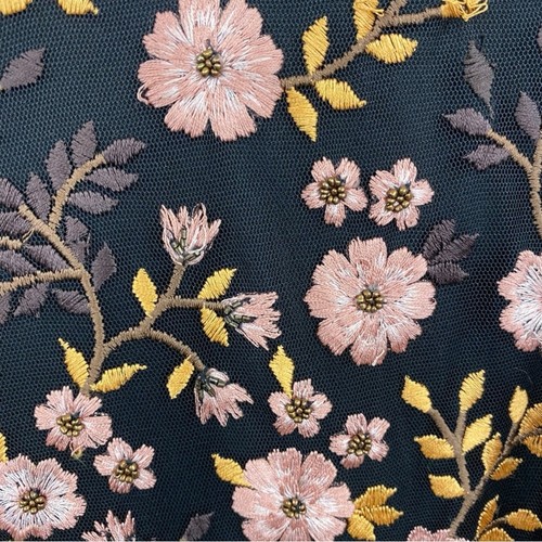 Mac Duggal Neu mit Etikett schwarz bunt Blumen bestickt A-Linie Cocktailkleid Größe 6 - Bild 5 von 13