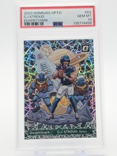 C.J. STROUD 2023 DONRUSS OPTIC DOWNTOWN ROOKIE #D-2 PSA 10 Q2596
