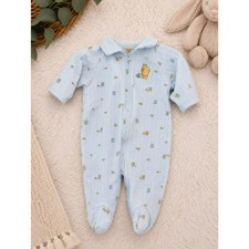 Vintage Classic Pooh Footed Sleeper 0-3 Months Zip Pajamas Baby Winnie the Pooh