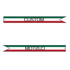 Custom US Flag Streamer Any Color Any Logo Design Your Text 30x3inch 200D Nylon