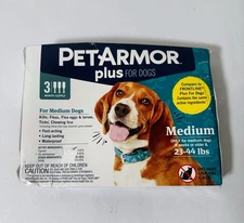 PETARMOR Plus for Dogs Medium Size 23-44lbs. 3 Applications