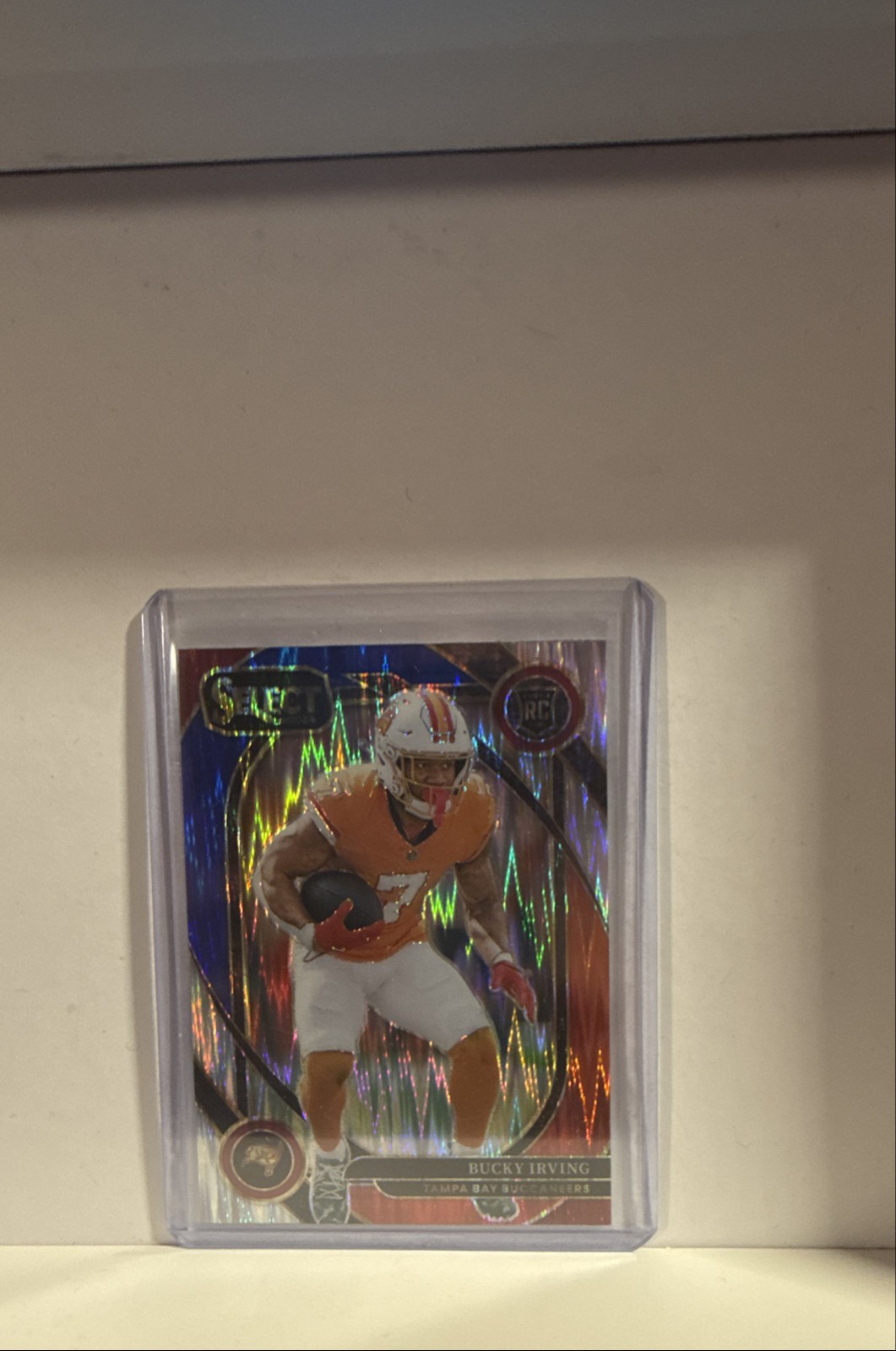 2024 Panini Select - Club Level Bucky Irving #239 Red & Blue Shock Prizm (RC)