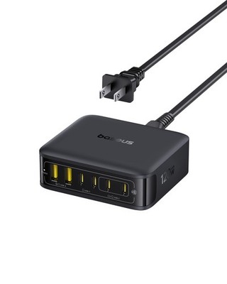 Baseus Charging Station 120W, 6-in-1 USB-C PD Fast Black 