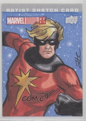 2017 Upper Deck Marvel Annual 1/1 Bekah Cleveland & Adam #SKT Auto Sketch 1md