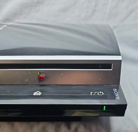 Sony PlayStation 3 PS3 80GB CECHK01 Black Console Bundle Fat model Tested Works