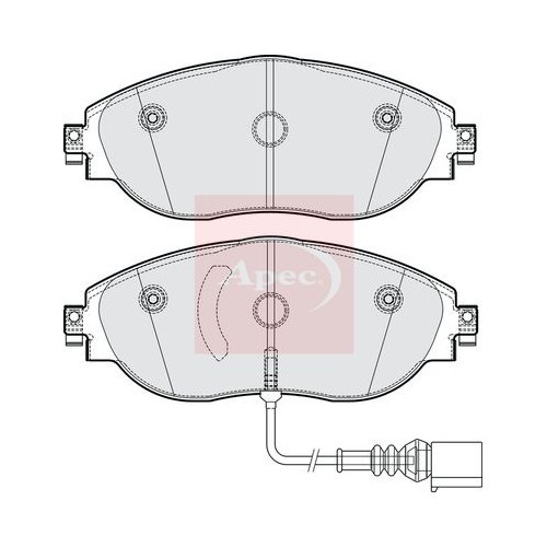 Cupra Leon Sportstourer 2020 BremsbeläGe Vorne Apec PAD2304 (R90)-image