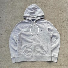 Polo Ralph Lauren Sport Grey Zip Up Hoodie Womens Size Small Medium