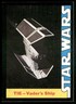 1977 Wonder Bread Star Wars #16 TIE - Vader's Ship