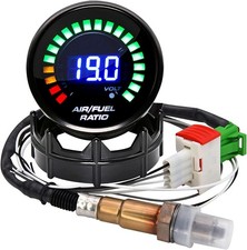 2-1/16" 52mm Air/Fuel Ratio Gauge LED Digital Display with Narrowband O2